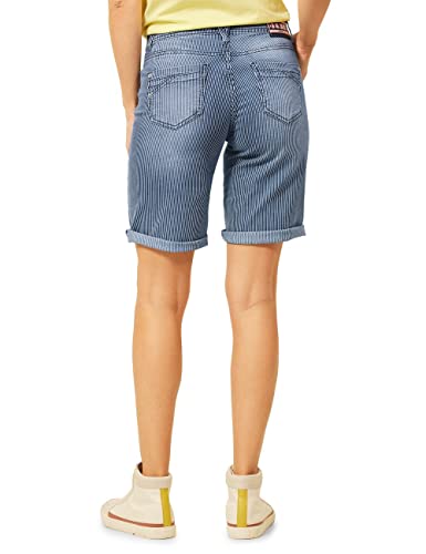 Cecil B375228 Pantaloncini di Jeans, Mid Blue Used...