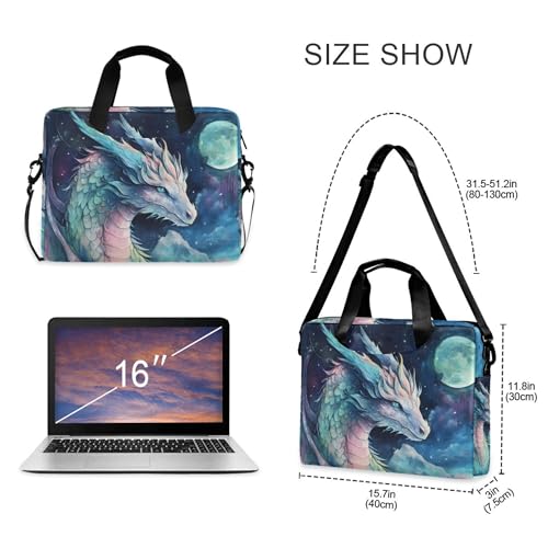 Maletín para laptop ALAZA Dragon Moon 13-15.6 pulgadas miniatura 4