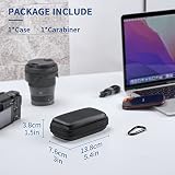 YINKE etui do SanDisk Extreme/Pro, /Crucial BX500/X8, WD My Passport Portable SSD, Houssee EVA Twarda torba ochronna transportowa (czarny)