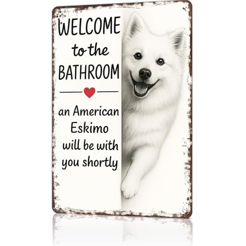 VIOTTE American Eskimo Dog Tin Sign