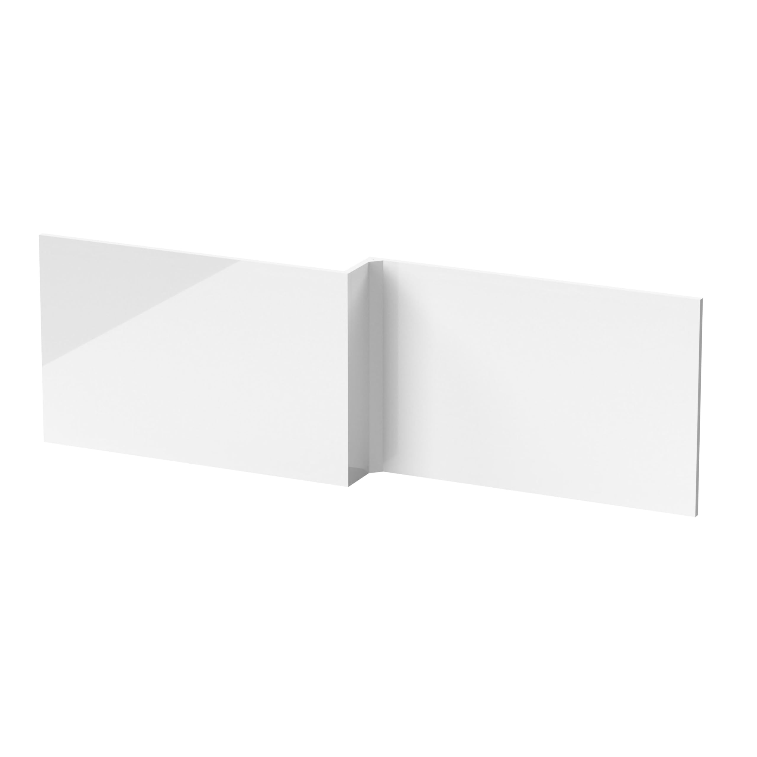 Balterley White Front Bath Panel L Shape 1700Mm, Mdf Bath Panels Bathroom Front Panels For Bathtub, Water Resistant Side Panel For L-Shaped Bathroom Baths And Soaking Tubs (White)