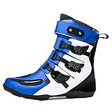 ▶Conception renforcée : les bottes de moto adoptent une semelle en caoutchouc ergonomique, un talon et une cheville renforcés, un orteil renforcé avec coussinet de changement de vitesse, offrant une protection complète pour vos pieds.