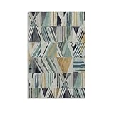 Abstrakte geometrische Wandkunst, bunte Dreiecke für 