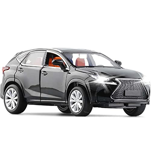 Car Diecast Model 1:32 Children's Toy Car Simulation For Lexus For Nx200 Alloy Toys Metal Die - Cast Model Vehicle With Sound And Light (Color : Black) #TOP3