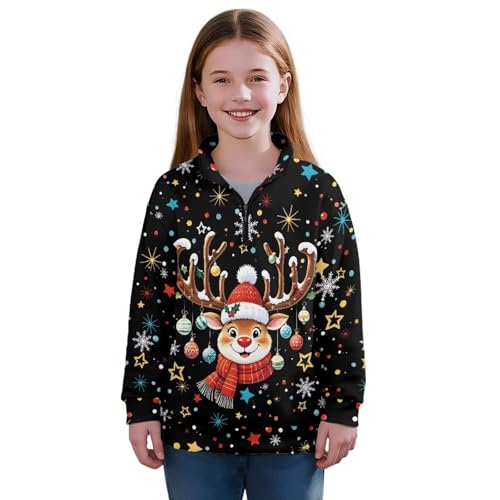 Girl Sweatshirt Cartoon Lightweight Hooded Neck Pullover Sweatshirt for Kids Boys Girls Activewear2