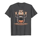 Death Metal Music Capybara Heavy Metal Rock Music Band T-Shirt, Homme, Chiné Foncé, XXL