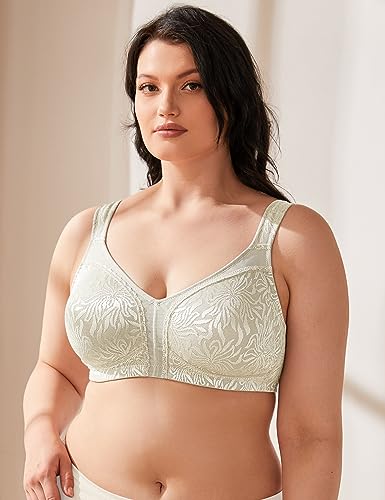 Image of Wingslove Women's Full Coverage Non Padded Comfort Minimizer Wire-Free Bra Plus Size