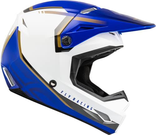 Fly Racing 2023 Adult Kinetic Vision Helmet (White/Blue, Medium) #TOP3