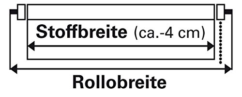 Gardinia Seitenzug-Rollo mit Thermo-Rückseite, Decken-, Wand- oder Nischenmontage, Höchste Lichtreflektion, Energiesparend, Alle Montage-Teile inklusive, Streifen weiß, 92 x 180 cm (BxH), 6495092180