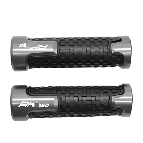 Poignées de guidon moto 22mm grises pour Kymco AK550 2017-2018
