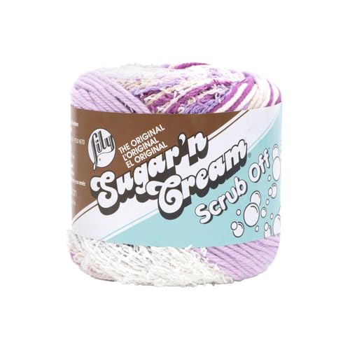Image of Lily Sugar'n Cream Super Size Ombres Yarn, 3 oz, Purple Haze Ombre, 1 Ball