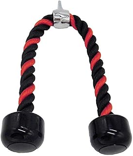 qibylift Tricep Rope Cable Attachments Cable Machine Accessories for Home Gym, 27 Inch Tricep Rope For Pulley System Attachment, LAT Pull Down, Weight Fitness With Pulldown Grips
