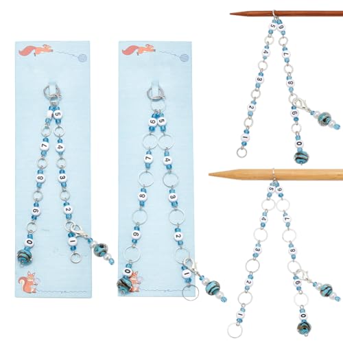 NBEADS 2Pcs Number Beads Knitting Row Counter...