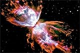 New Horizon Aviation, LLC Black Light Reactive Butterfly Planetary Nebula Outer Space Poster