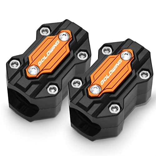 Bloc de protection pare-chocs moteur orange pour Honda Goldwing GL 1800 et GL 1500