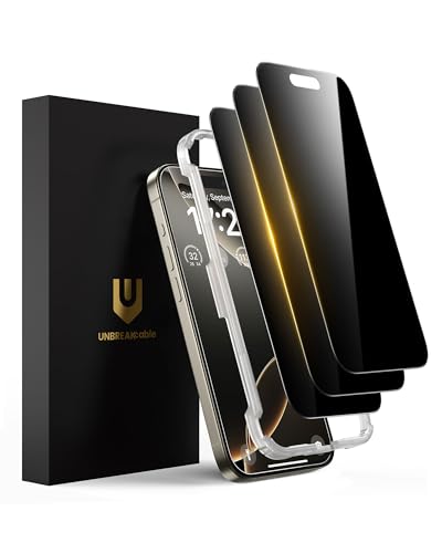 Verre trempé anti-espion iPhone 16 Pro Max film protection écran avec outil installation