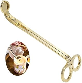 CC wonderland zone Gold Candle Snuffer-Candle Extinguisher Wick Snuffer with Long Handle for Putting Out Candle Flame Safely