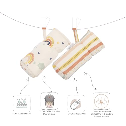 Image of abracadabra Bottle Cover (Set of 2) - Rainbow