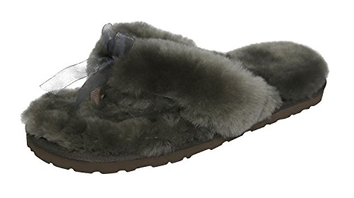 SLPR Schaffell Hausschuhe für Frauen Klein Grau Cover