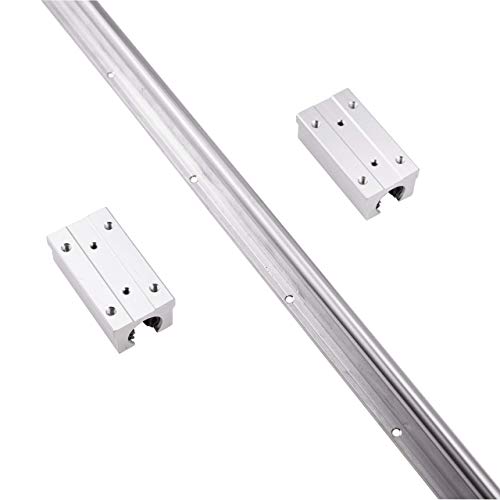Linear Rail CNC Parts SBR12 2200mm/ 86,6inches 12mm Fully Supported Linear Rail + 2pcs SBR12LUU Block Bearing