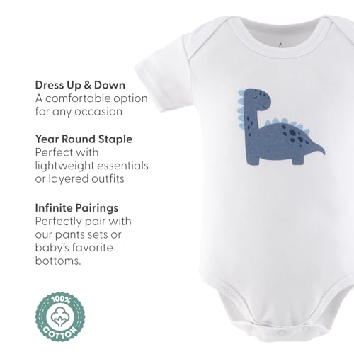 The Peanutshell Baby Boy Short Sleeve Bodysuits - 100% Cotton Outfits for Boys, Sizes 0-24 Months - Blue Camo4