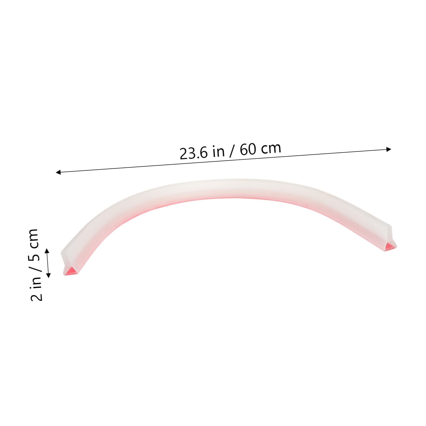 Angoily Water Barrier for Bathroom Shower Curtain Dry Wet Separation Bendable Strip