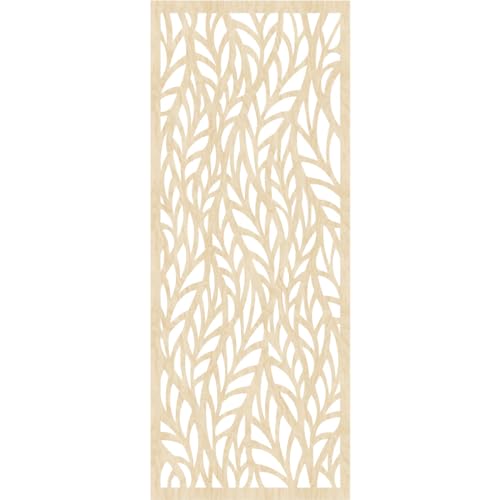 Image of Ortonville Decorative Pierced Fretwork Wood Wall Panels, 21 3 /8 inchW x 54 3 /8 inchH x 1 /4 inchT, Birch