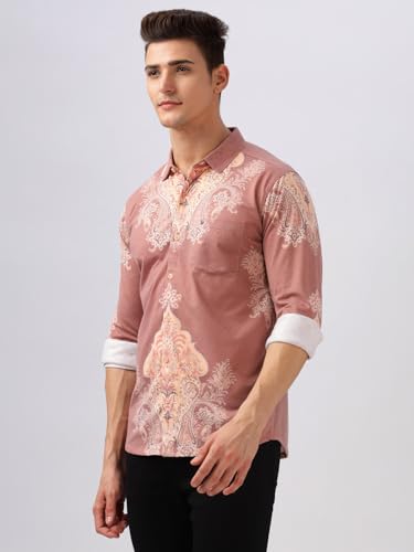 Image of BULLMER Trendy Regular Fit Striped Causal Full Sleeve Shirt for Men.