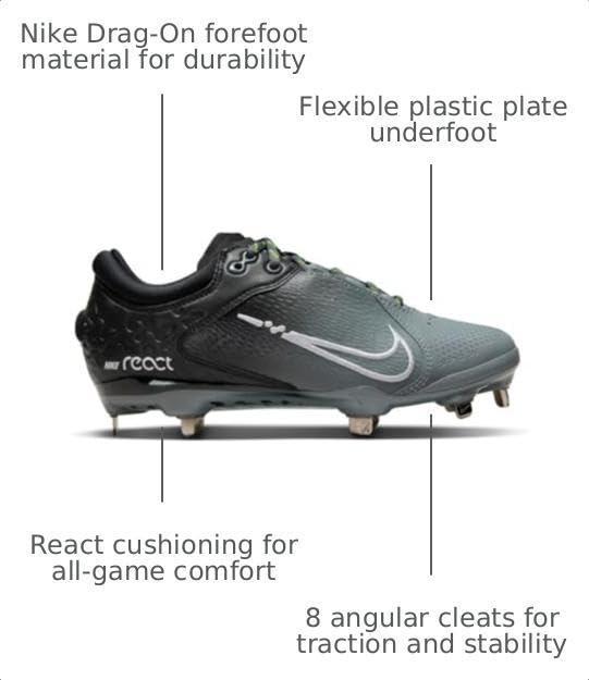 Image of Nike Women's Hyperdiamond 4 Elite Softball Cleats