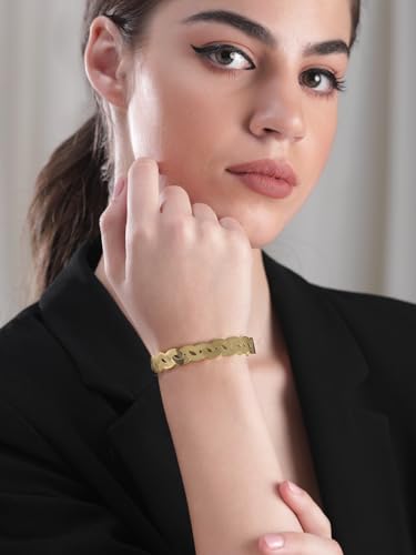 Image of Rubans Demi Fine Stainless Steel Bracelet Waterproof Gift for Women & Girls
