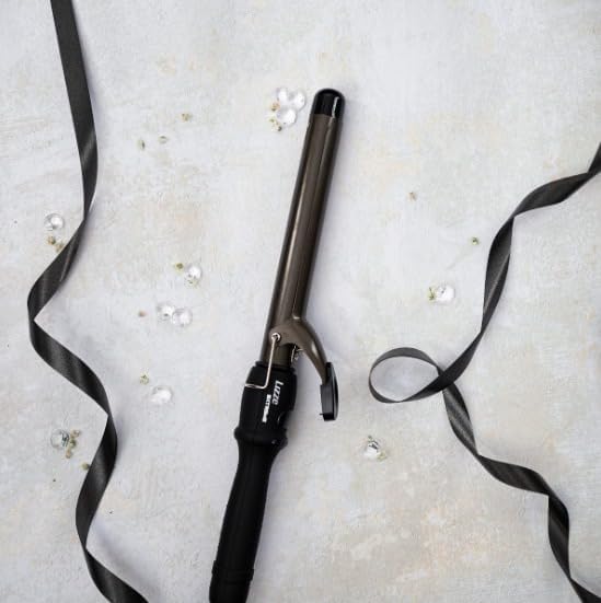 Miniatura 9 de Lizze Varita rizadora de cerámica - Abrazadera iónica para rizos de cabello grueso profesionales (1 14 pulgadas) - Tenaza para Ondular El Cabello