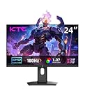 KTC 24 Inch Gaming Monitor 180Hz - 2K 1440P Computer Monitors, Fast IPS Monitor with HDR 400, Adaptive Sync, Up to 185Hz, HDMI 2.0 & Display Port 1.4, Height Adjustable, Vesa Mount, H24T7