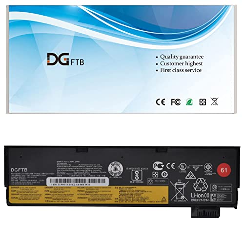 DGTEC 01AV425 01AV422 01AV423 01AV452 61 Laptop Battery for Lenovo ThinkPad A475 A485 T470 T570 T480 T580 P51S P52S TP25 Series SB10K97580 4X50M08810 SB10K97579 SB10K97581 01AV490 (11.4V 24Wh/2.1AH)