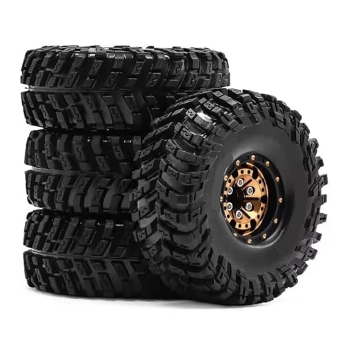 Compatible With Axial For SCX24 For TRX4M For FCX24 1/18 RC�N���[���[�J�[�A�b�v�O���[�h�p�[�c�A�N�Z�T���[ 1.0�C���` �r�[�h���b�N�z�C�[���^�C���Z�b�g RC�r�[�h���b�N�^�C���p�[�c