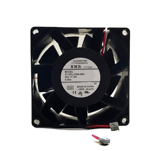 Ventilateur 3115RL-05W-B69 de 24 V et 0,50 A avec un connecteur à 3 fils