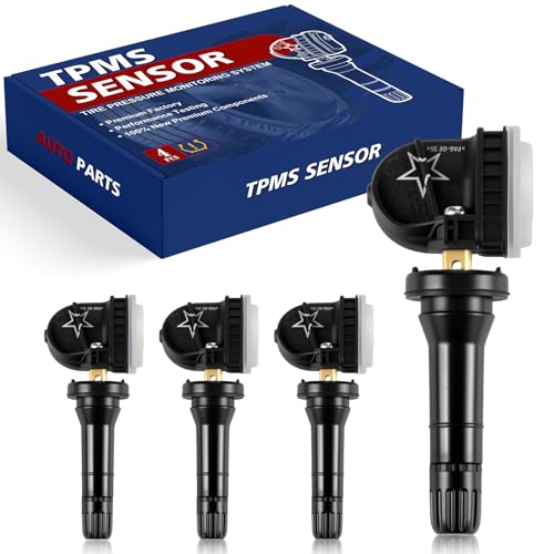 VELDUROVEL Pre-Programmed 13598771 4PCS Tire Pressure Monitoring Sensor 315Mhz for Cadillac Escalade Cts Xts, for:Chevy Silverado Equinox Cruze Avalanche Camaro Malibu Impala, for:GMC Acadia Yukon