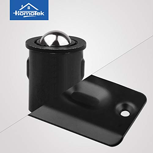 HOMOTEK 2 Pack Drive in Ball Catch with Strike Plate for Closet Doors, Black, 13/16 Inch x 1-1/8 Inchs,Die-cast, Adjustable Tension Ball by HOMOTEK - Image 4