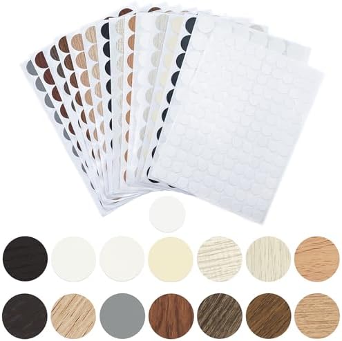 Laeeyin Lot De 896 Couvercles De Vis Adhésifs Pour Trous De