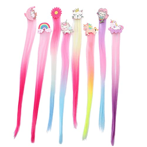 Lot de 4 pinces à cheveux de filles extensions pour cadeaux d'anniversaire - 3