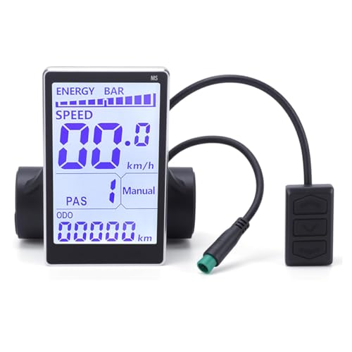 Electric Bike LCD Display Meter, M5 Waterproof LCD E Bike