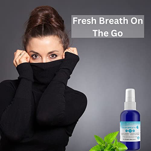 Mouth Spray With 10 Ppm Colloidal Silver - Natural Breath Freshener, Dry Mouth Spray To Help With Bad Breath - 2 Oz #TOP2