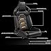 DNA MOTORING Pair of Universal Reclinable Racing Seats with Sliders, 20.5