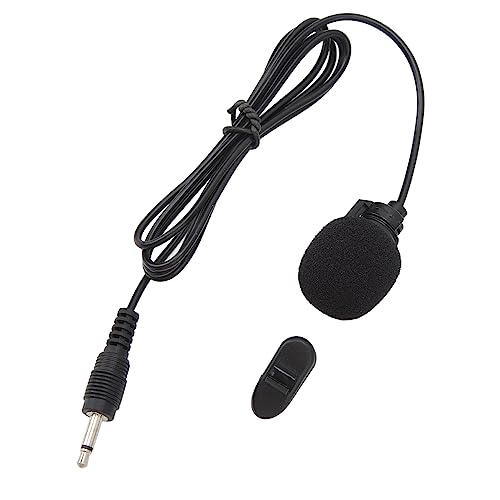 Airshi Microfono a Condensatore Omnidirezionale, Microfono Lavalier Cablato con Cancellazione del Rumore per Riunioni