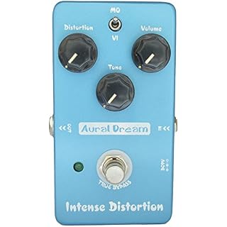 Aural Dream Intense Distortion Guitar Effect Pedal with Brown Sound and 2 modes 70s distortion,True Bypass - Les Beatles, Paul McCartney, John Lennon, RIngo Starr, George Harrison