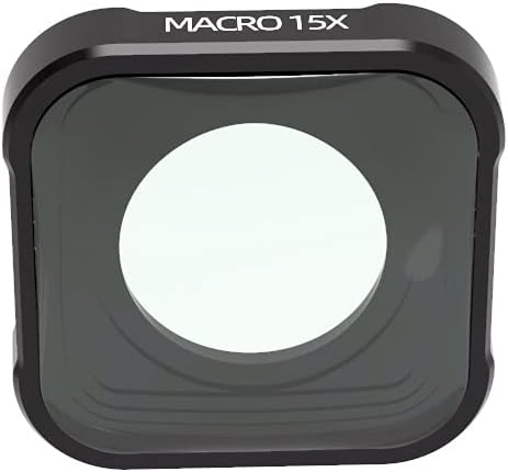 NC HD 15X macro primer plano multicapa de la lente de la cámara del filtro de lente de cristal óptico negro Vlog para Gopro Hero 9