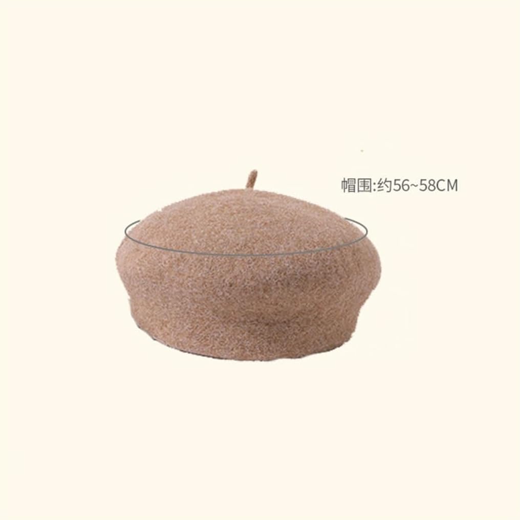 Color Blocking Striped Beret Fall and Winter Women's Hat Octagonal Small Fresh