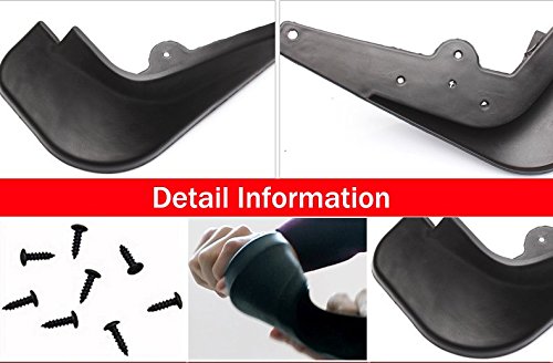 New 4Pcs Black Color Front + Rear Car Mud Flaps Mudflaps Mud Guards Mudguard Splash Guard Fender Custom Fit For Hyundai Sonata 2011 2012 2013 2014 #TOP6