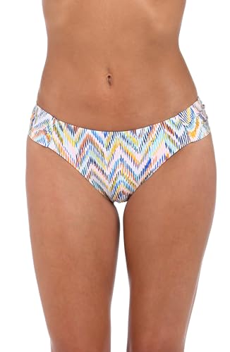 Sunshine 79 Women's Side Shirred Hipster Bikini Swimsuit, Multi//Soul Wave, 2