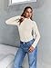 Trendy Queen Women's Turtleneck Long Sleeve Shirts Fall Fashion BasicThermal Underwear Tops Winter Clothes 2024 Beige M