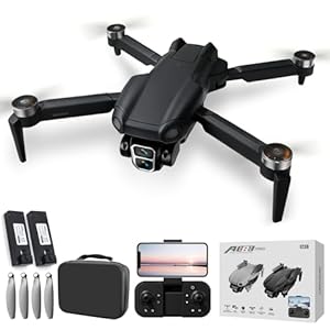 Maraiss Drone with Camera 4K, Brushless Motor Drone for Adults & Kids, 180° Adjustable Lens, Optical Flow Hover, Gesture Control, 150M Control Range, Stunt Roll & Real Time Transmission